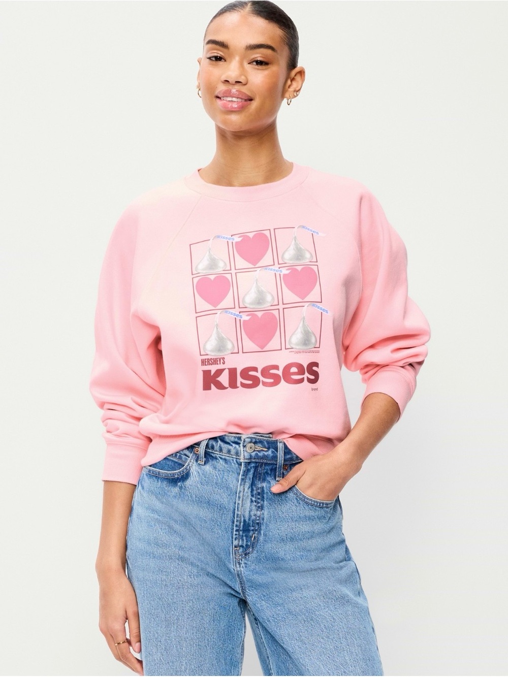 Old Navy Pink Hershey's Kisses Graphic Sweatshirt